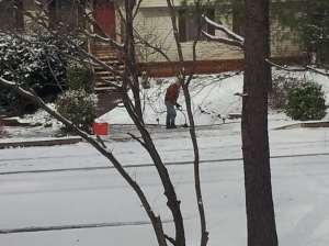  Neighbor Clearing His Driveway